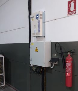 Instalación de un equipo de batería de condensadores